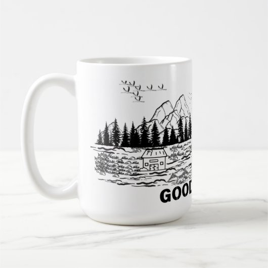 rustige vlucht koffiemok (Links)