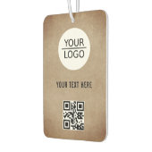 Rustige Voeg je Logo QR Code Aangepaste tekstpromo Luchtverfrisser (Links)