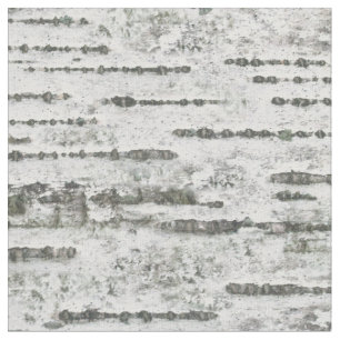 Rustige vogelboom Bark White Grey Stof