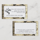 Rustige vogelboom, korting op voucher (Voorkant / Achterkant)