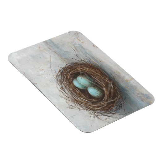 Rustige vogelnesttest - blauw magneet (Rechterzijde)