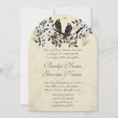 Rustige  vogels Christelijk Religieuze bruiloft Kaart (Voorkant)