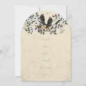 Rustige  vogels Christelijk Religieuze bruiloft Kaart (Achterkant)