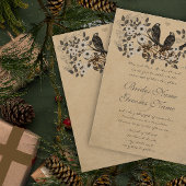 Rustige  vogels Christelijk Religieuze bruiloft Kaart