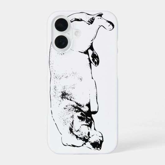 Rustige voogd, zakformaat iPhone 16 hoesje (Achterkant)