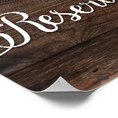 Rustige, voorbehouden gebarentafdruk poster (Hoek)