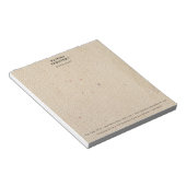 Rustige voorraad papierminimalistisch bedrijfsbedr notitieblok (Schuin)