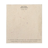 Rustige voorraad papierminimalistisch bedrijfsbedr notitieblok (Voorkant)