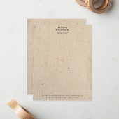 Rustige voorraad papierminimalistisch bedrijfsbedr notitiekaartje (Voorkant / Achterkant in situ)