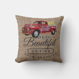 Rustige Vrachtwagen: een prachtig thuisdecor Kussen