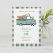 Rustige vrachtwagen, eerste geboorte, overdag kaart (Staand voorkant)