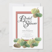 Rustige Vrijgezellenfeest Aspen Bark Leaves Kaart (Voorkant)