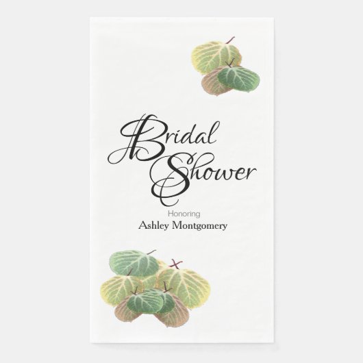 Rustige Vrijgezellenfeest Herfst Aspen Leaves Servet (Voorkant)