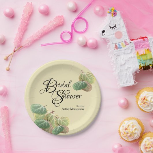 Rustige Vrijgezellenfeest Herfst Aspen Leaves Yell Papieren Bordje (Feest)