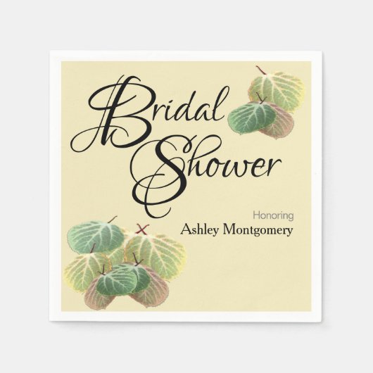 Rustige Vrijgezellenfeest Herfst Aspen Leaves Yell Servet (Voorkant)