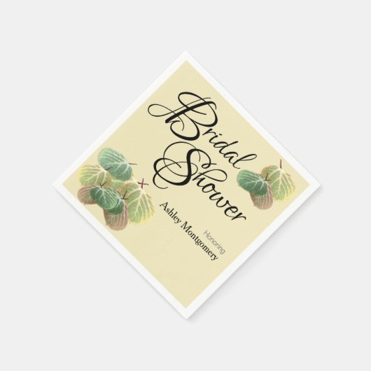 Rustige Vrijgezellenfeest Herfst Aspen Leaves Yell Servet (Hoek)