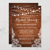 Rustige Vrijgezellenfeest Hood String Lights Lace Kaart (Voorkant / Achterkant)