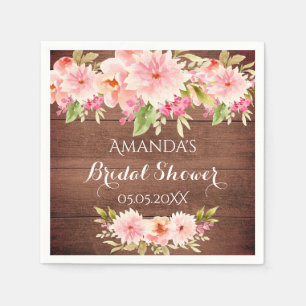 Rustige vrijgezellenfeest koraalappelmolen bruin servet