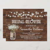 Rustige vrijgezellenfeest landsjiek bruiloft kaart (Voorkant / Achterkant)