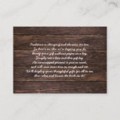 Rustige vrijgezellenfeest met houten kaart label (Voorkant)