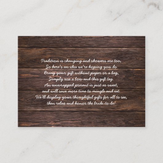 Rustige vrijgezellenfeest met houten kaart label (Voorkant)