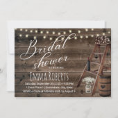 Rustige Vrijgezellenfeest met wijnloop en houten l Kaart (Voorkant)