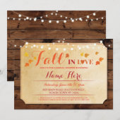 Rustige Vrijgezellenfeest Partij Herfst in Liefde  Kaart (Voorkant / Achterkant)