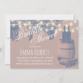 Rustige Vrijgezellenfeest van wijnstokken met wijn Kaart (Voorkant)