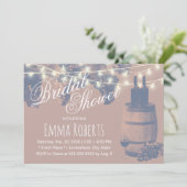 Rustige Vrijgezellenfeest van wijnstokken met wijn Kaart (Staand voorkant)