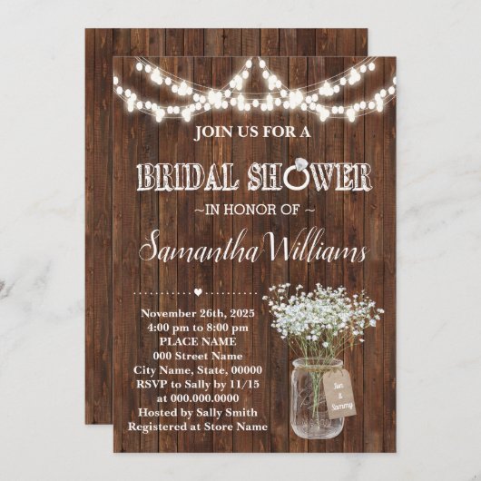 Rustige Vrijgezellenfeest Westerne bruiloft Kaart (Voorkant / Achterkant)