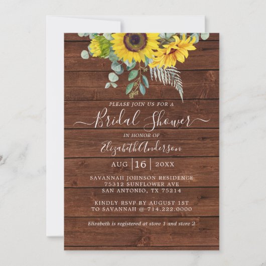 Rustige Vrijgezellenfeest zonnebloem Eucalyptus Kaart (Voorkant)