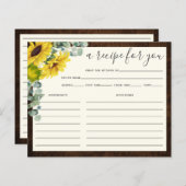 Rustige Vrijgezellenfeest zonnebloem Kaart (Voorkant / Achterkant)