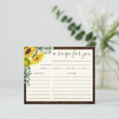 Rustige Vrijgezellenfeest zonnebloem Kaart (Staand voorkant)