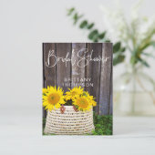Rustige Vrijgezellenfeest zonnebloempitten Uitnodiging Briefkaart (Staand voorkant)
