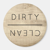 Rustige vuilnisbak, vuilnisbak, keukenwasmachine magneet (Voorkant)