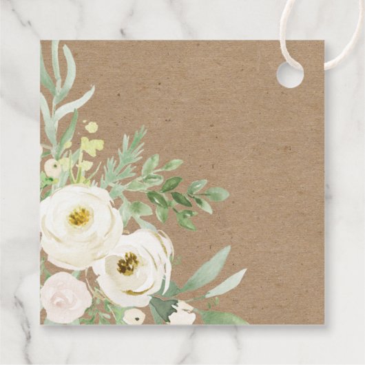 Rustige vulling en witte Pop die het bij het venti Bedankjes Labels (Achterkant)