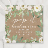 Rustige vulling en witte Pop die het bij het venti Bedankjes Labels (Voorkant)