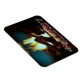 Rustige Vuurhaard Wood Cozy Warm Holiday Magneet (Rechterzijde)