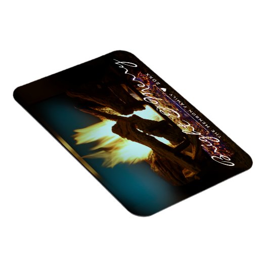 Rustige Vuurhaard Wood Cozy Warm Holiday Magneet (Rechterzijde)