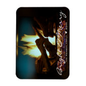 Rustige Vuurhaard Wood Cozy Warm Holiday Magneet (Verticaal)