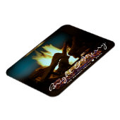 Rustige Vuurhaard Wood Cozy Warm Holiday Magneet (Linkerzijde)