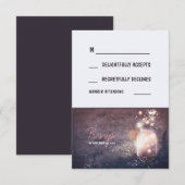 Rustige vuursteentjes met nachtverlichting Mason J RSVP Kaartje (Voorkant / Achterkant)