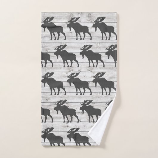 Rustige Wandelende Moose Shiplap Wood Bath Towel s Bad Handdoek (Handdoek)