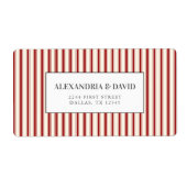 Rustige  wapenschild etiket (Voorkant)