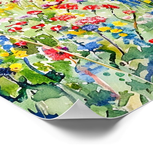 Rustige wateren in de Waterverf Spring Havelland Poster (Hoek)