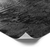 Rustige wateren Monochrome Landschap Poster (Hoek)
