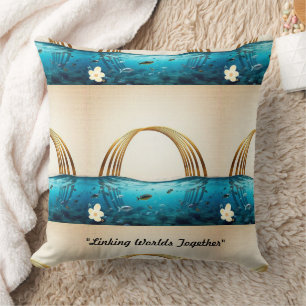 "Rustige wateren stromen" Kussen