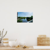 Rustige waterkant bij Wakefield Waterfront Poster (Keuken)