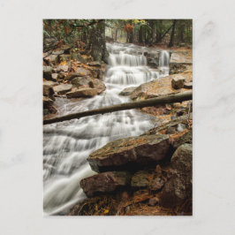 Rustige waterval in het bos briefkaart