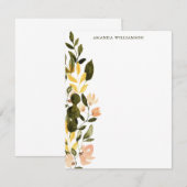 Rustige Waterverf - Aangepast kantoorbenodigdheden Notitiekaartje (Voorkant / Achterkant)